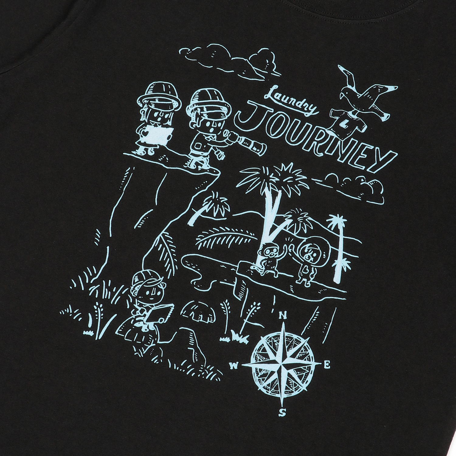LAUNDRY JOURNEY DISCOVERY キャラTシャツ