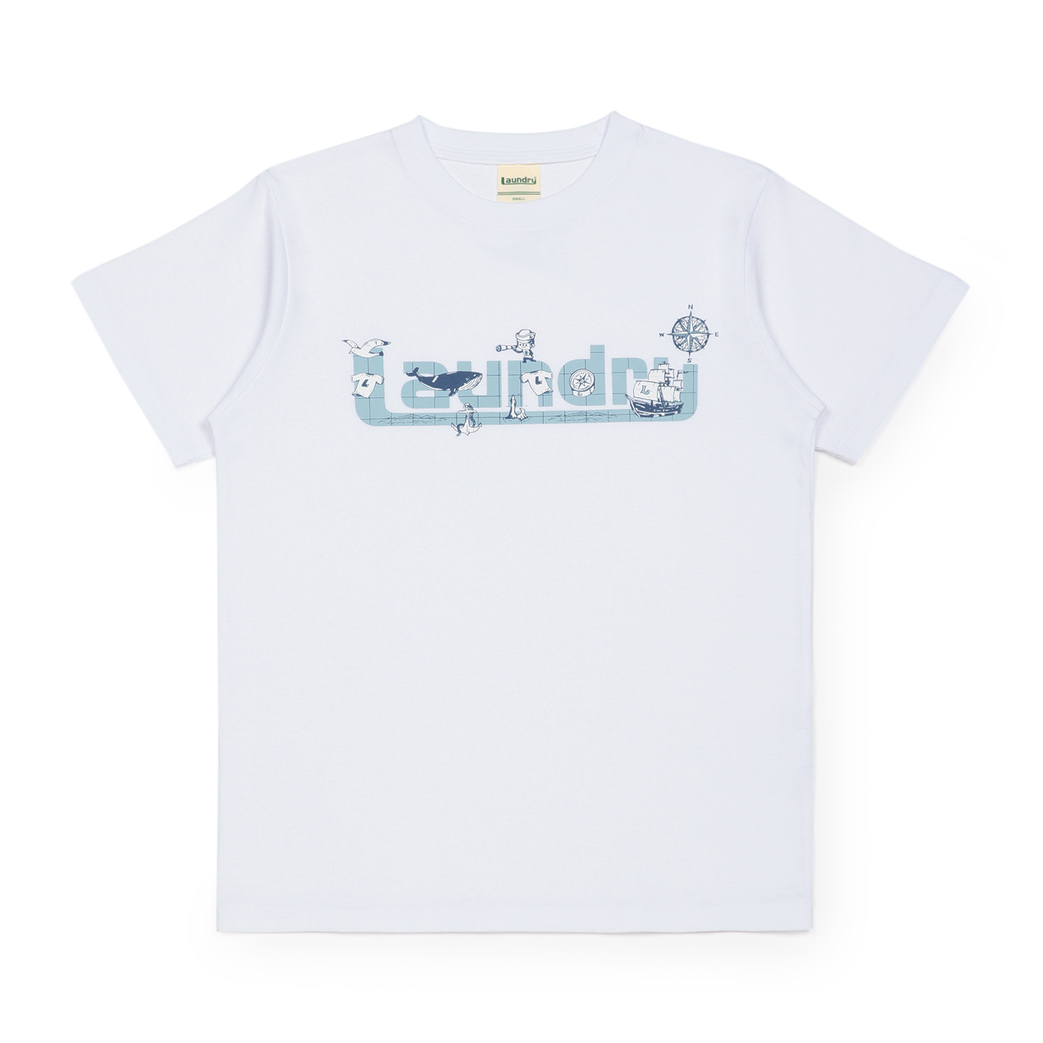 LAUNDRY JOURNEY DISCOVERY ロゴTシャツ