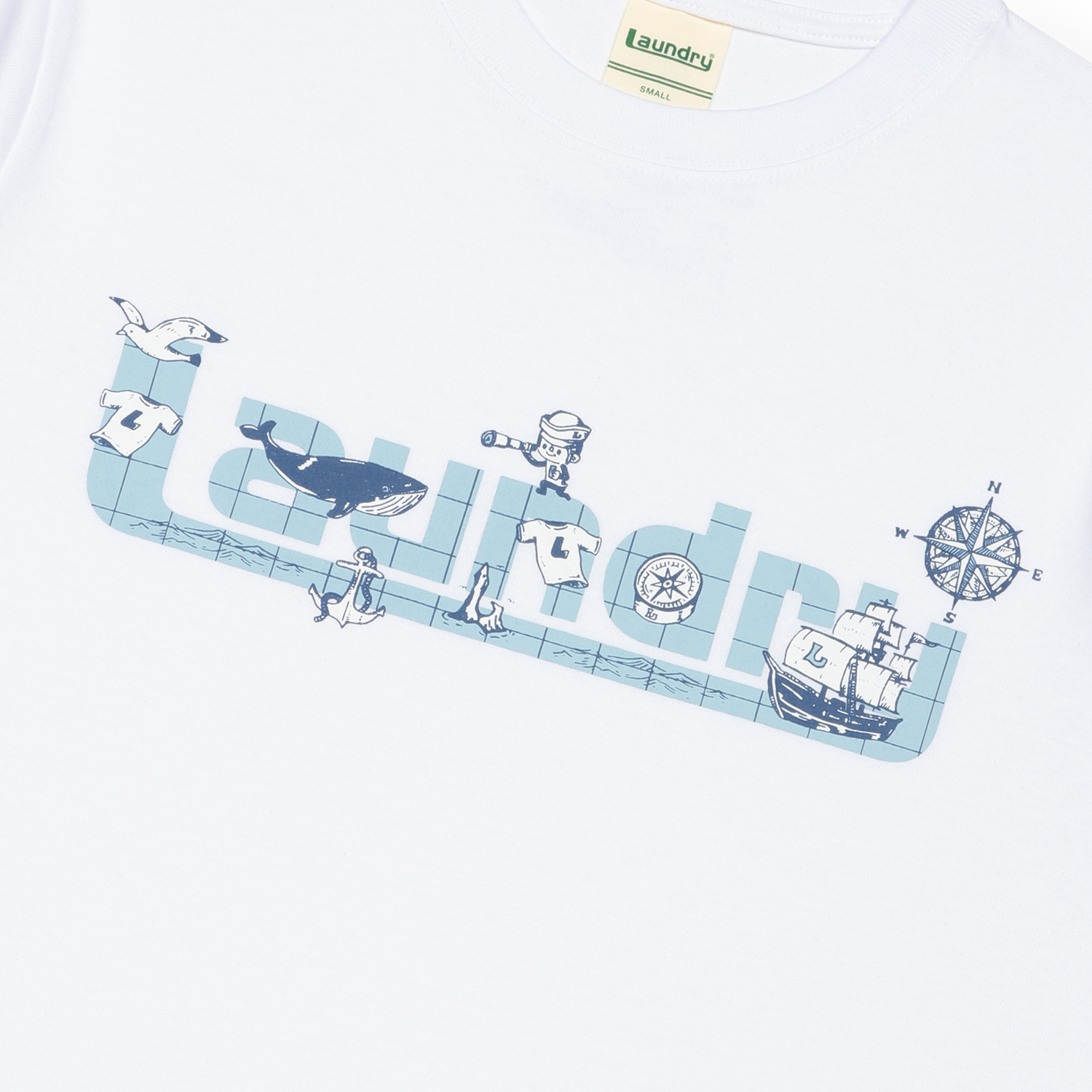 LAUNDRY JOURNEY DISCOVERY ロゴTシャツ