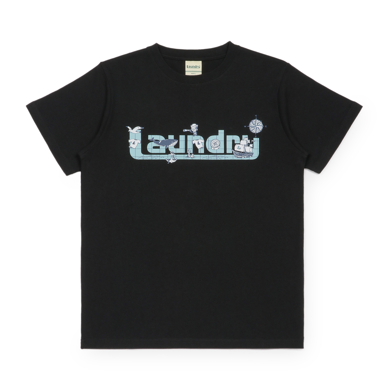 LAUNDRY JOURNEY DISCOVERY ロゴTシャツ