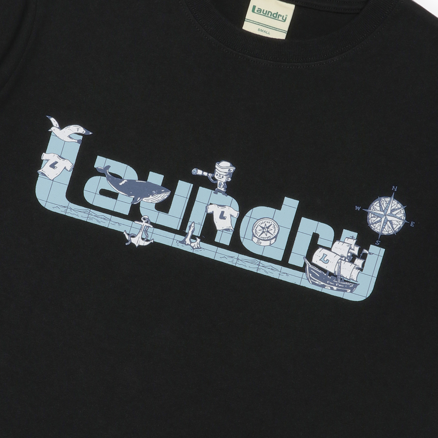 LAUNDRY JOURNEY DISCOVERY ロゴTシャツ