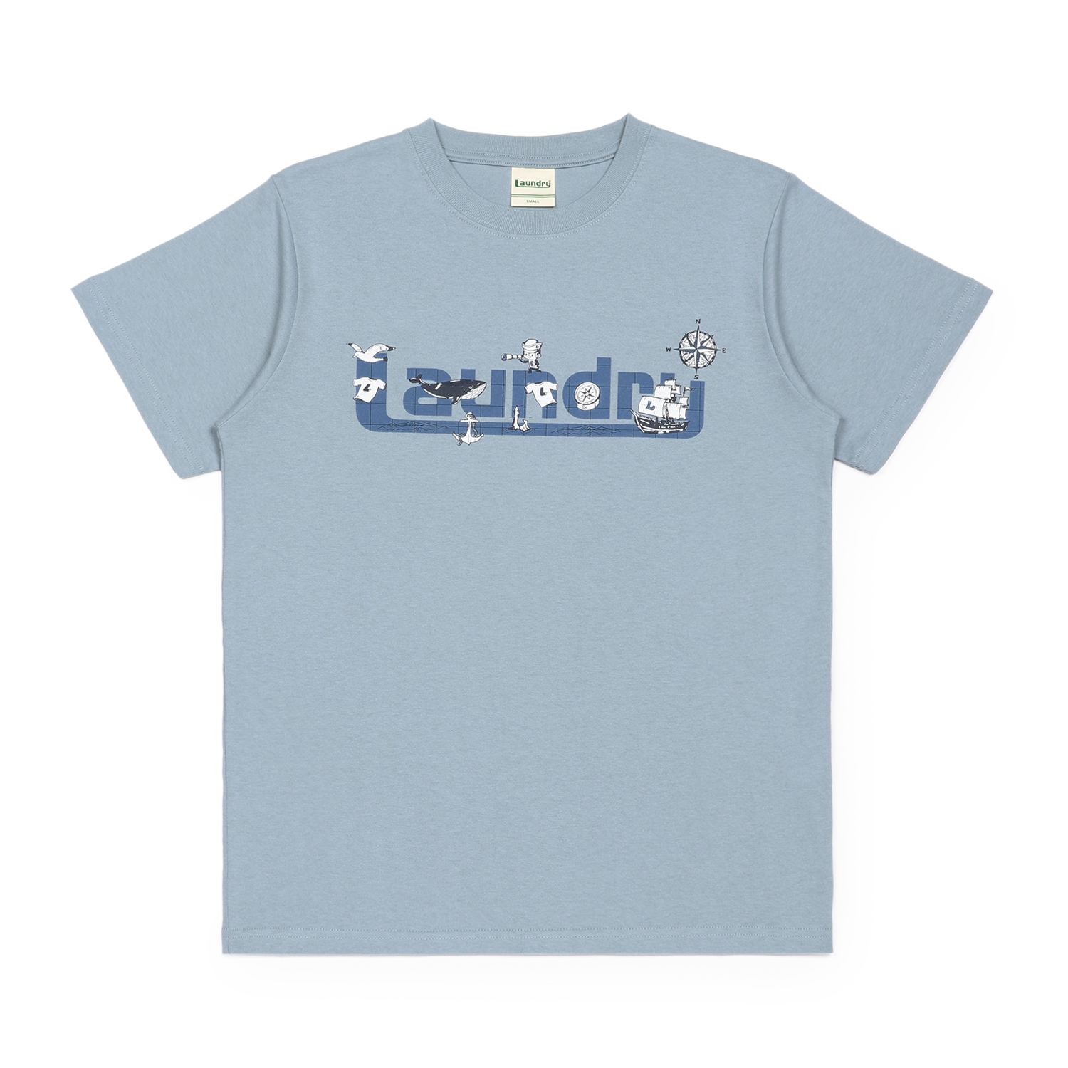 LAUNDRY JOURNEY DISCOVERY ロゴTシャツ