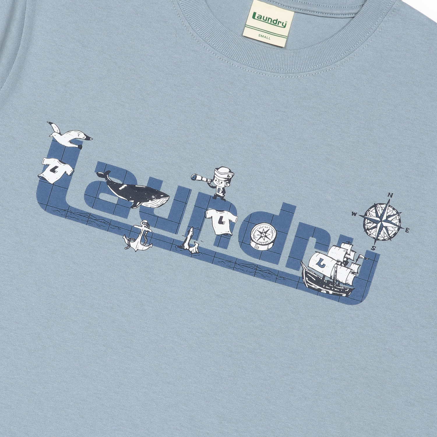 LAUNDRY JOURNEY DISCOVERY ロゴTシャツ