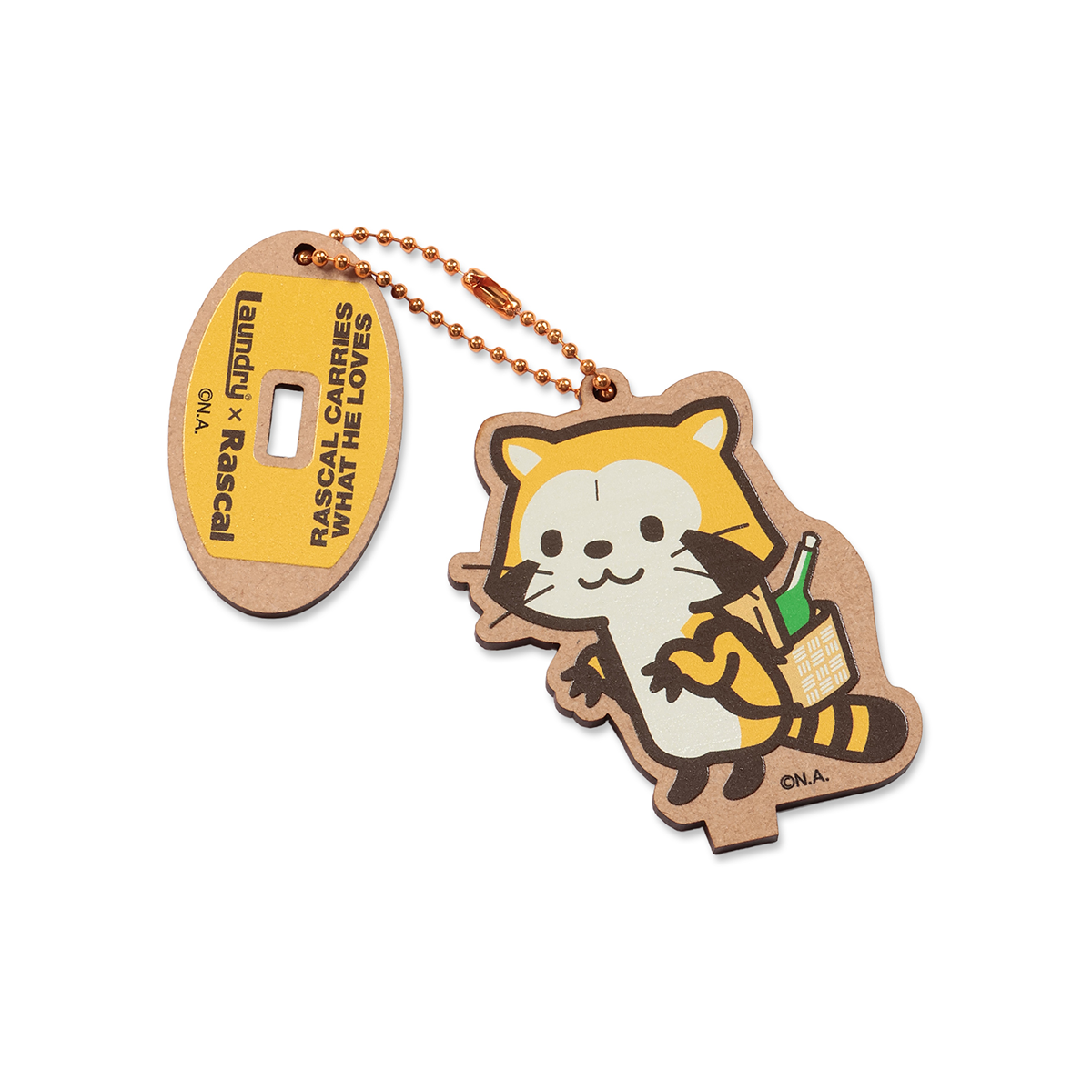 Laundry×RASCAL WHAT RASCAL LOVES 木製スタンドキーホルダー