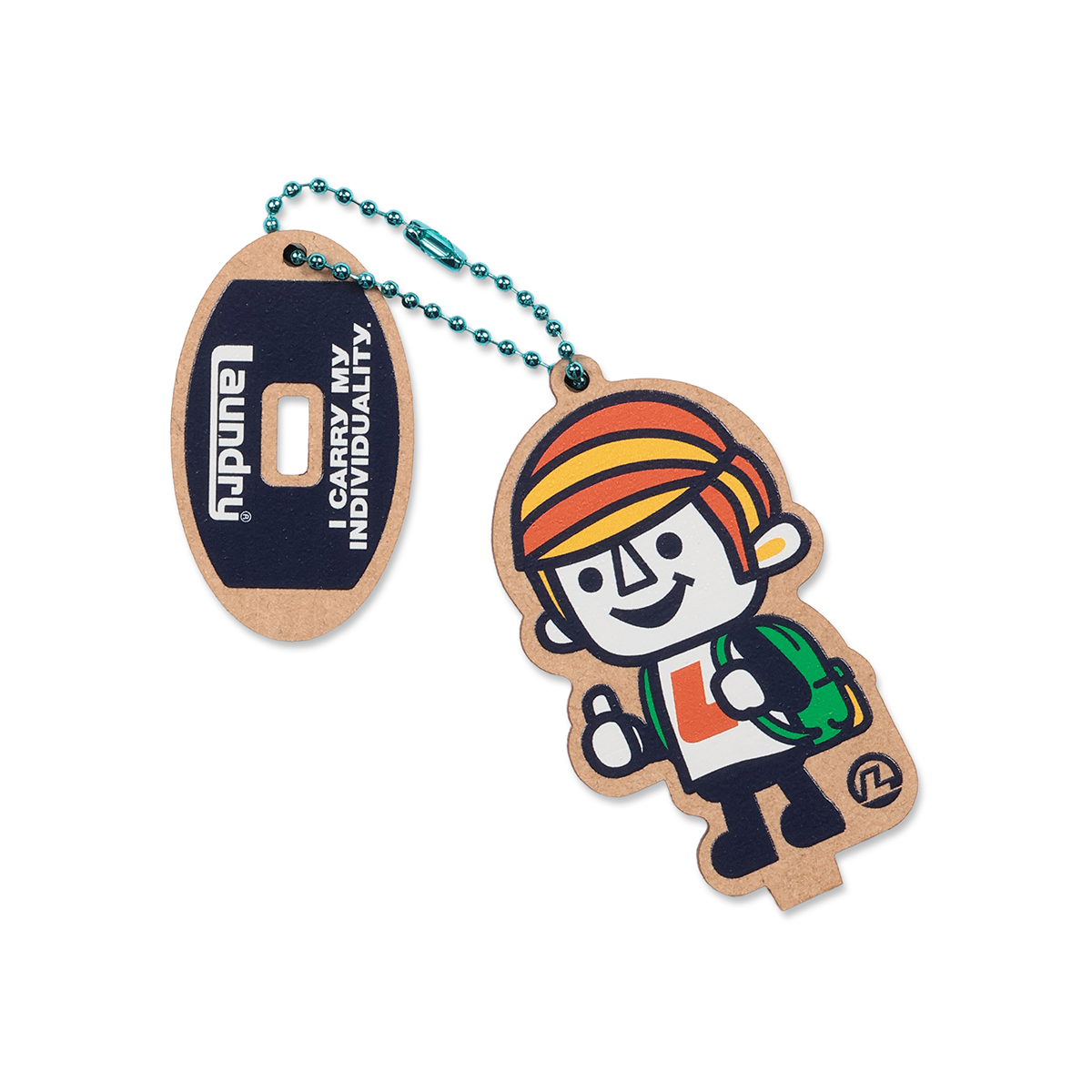 BOY CARRIES INDIVIDUALITY 木製スタンドキーホルダー