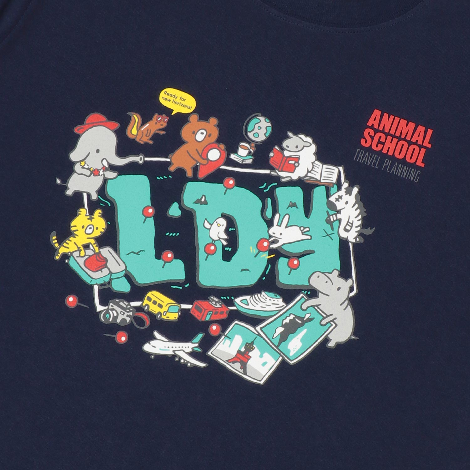 ANIMAL SCHOOL TRAVEL PLANNING Tシャツ