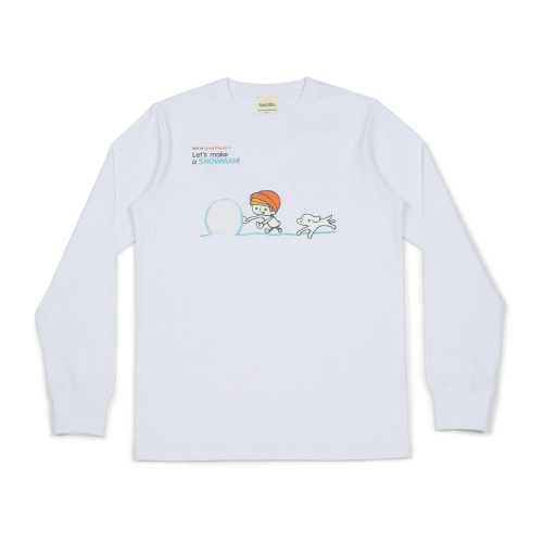 犬と少年 SNOWMAN ロングスリーブTシャツ｜ランドリーTシャツ公式通販