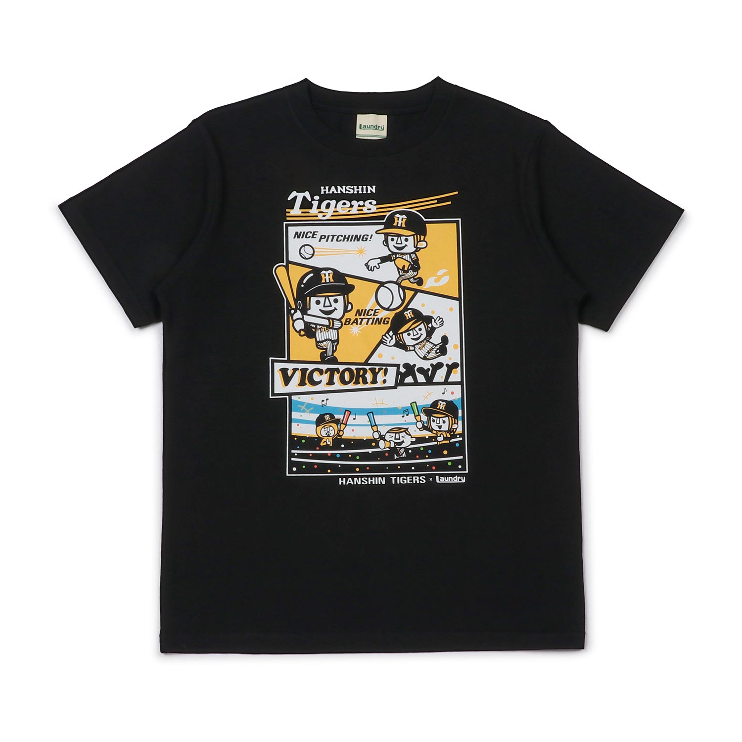 カラーブラック美品・ランドリー×阪神タイガースのコラボ・サイズ130・半袖Tシャツ