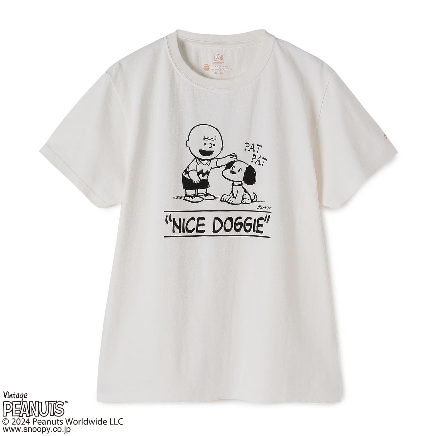 039】PEANUTSコラボ ASIC 50's Nice Doggie Tシャツ｜ランドリーTシャツ公式通販