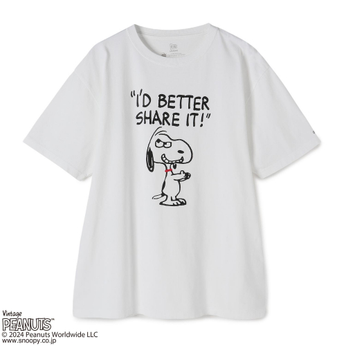 039】PEANUTSコラボ ASIC 60's Better Share Tシャツ｜ランドリーTシャツ公式通販