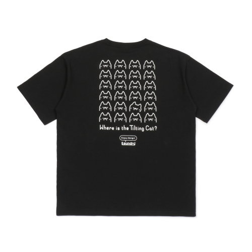 Tilting Cat BIG Tシャツ｜ランドリーTシャツ公式通販