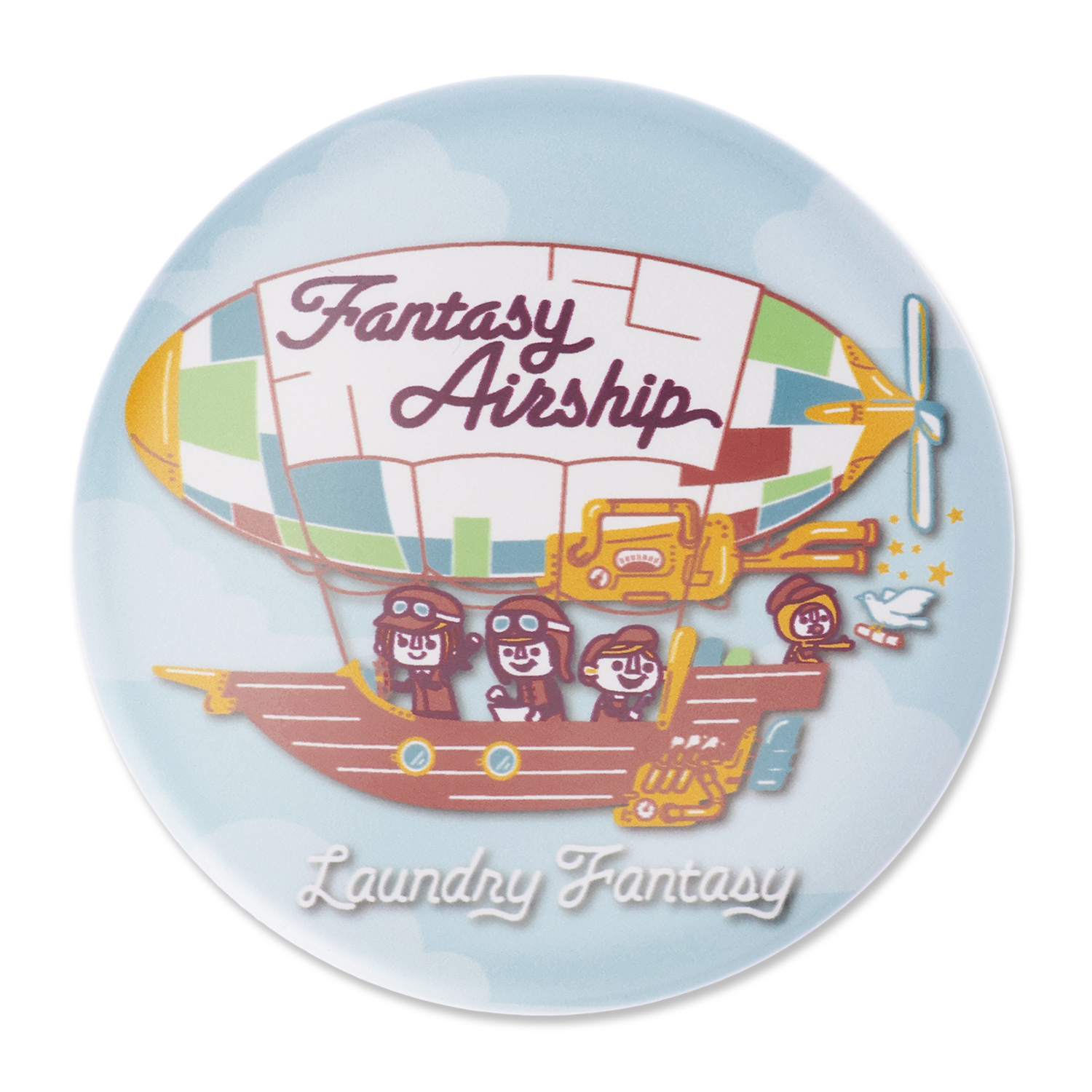 水辺の夜　マランキーリング　缶ミラー　メッセージカード グッズ-ミラー】アニメ『銀河特急 ミルキー☆サブウェイ』 缶