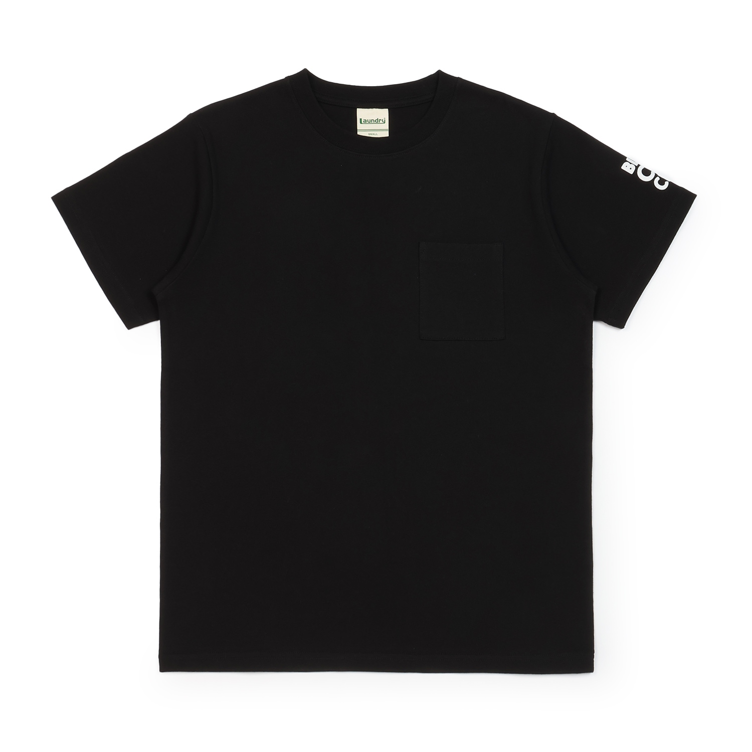 【TEE LIBRARY/ティーライブラリー】DRUM ロングTシャツ / IVORY & BLACK アイボリー ブラック 黒 BLACK CAT CLUB Tシャツ｜ランドリーTシャツ公式通販