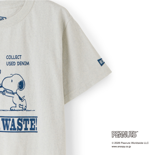 039】PEANUTS DENIM MIX リサイクル T-SHIRT｜ランドリーTシャツ公式通販