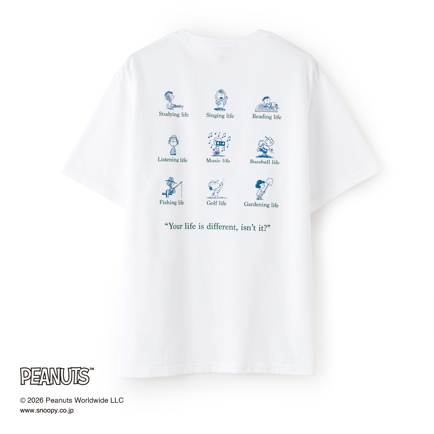 PEANUTS 9 Characters, 9 Lives (9C9L)T-SHIRT｜ランドリーTシャツ公式通販